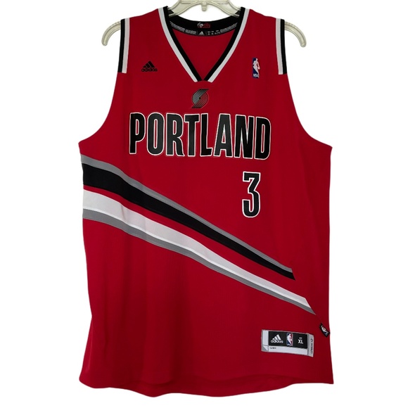 Men’s Adidas NBA Portland Trail Blazers Rip City Swingman Jersey Red Sz XL - Picture 1 of 4